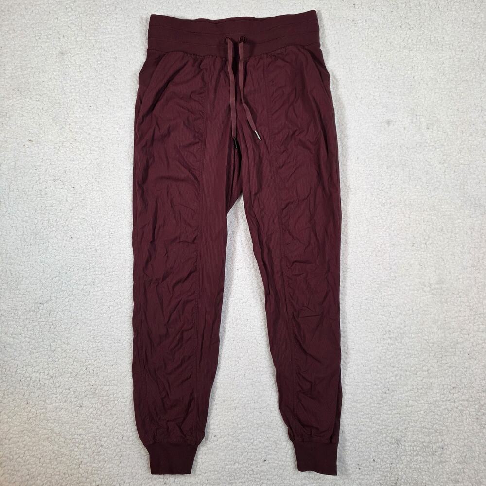 Lululemon Dance Studio Mid Rise Jogger Full Length Size 6 Goodnight Plum W5ENMS